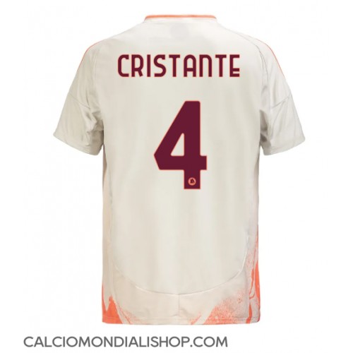 Maglie da calcio AS Roma Bryan Cristante #4 Seconda Maglia 2024-25 Manica Corta